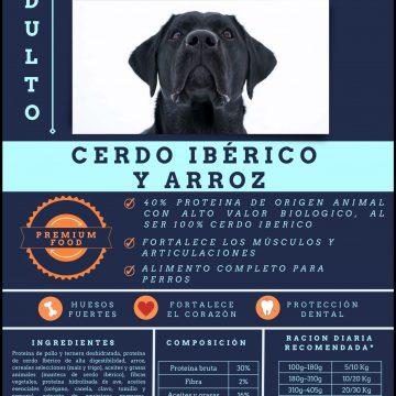KANAIN – Pienso Premium para perros adultos – Cerdo Ibérico + Arroz