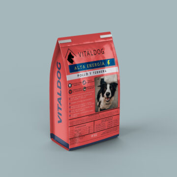 VITALDOG – Alta Energía – Pienso completo para perros – Pollo y Ternera 18 kilos