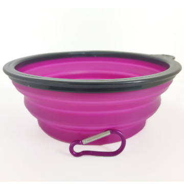 Foldable purple feeder – drinking bowl