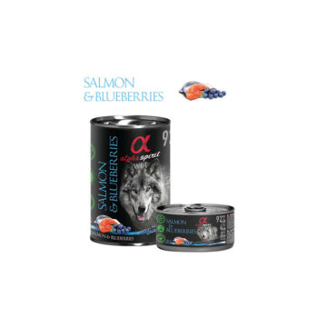 Alpha Spirit Salmon Blueberry Can 12×150 gr