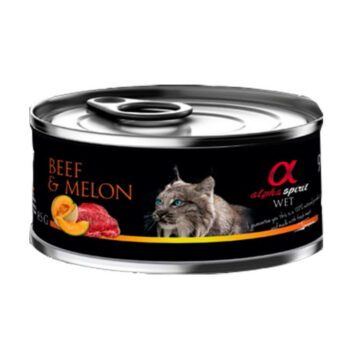 Alpha Cat Veal Melon Can 18x85gr